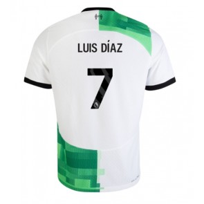 Liverpool Luis Diaz #7 Koszulka Wyjazdowych 2023-24 Krótki Rękaw